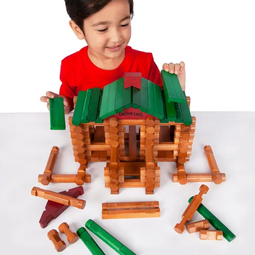 Vista 3 de Lincoln Logs Lata del 100 aniversario