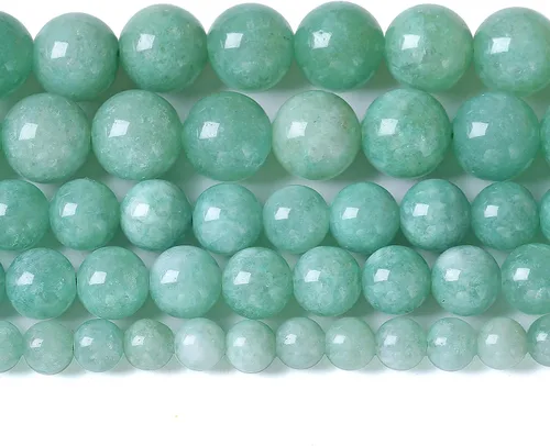Vista 66 de 4MM 88 piezas de cuentas sueltas de piedra natural verde turquesa africana para hacer pulseras y collares de bricolaje