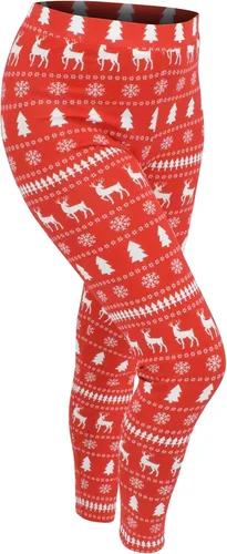 Vista 4 de UB Mommy and Me Christmas Winter Print Mother Daughter Matching Leggings