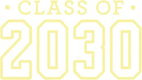 Vista 30 de Senior 2030 Iron On Transfer Shirt Decal, Black Handmade in the USA by Bleacher Spirit