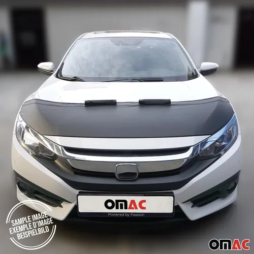 Vista 2 de OMAC Máscara de Capó para Coche Honda Civic 2006-2011 Negra 1 Pza
