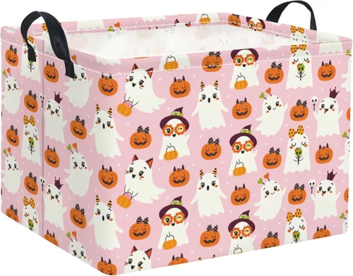 Vista 21 de Cesta rectangular de almacenamiento para bebés y niños, para el hogar, cocina, niñas, lindo organizador de almacenamiento para decoración de Animal