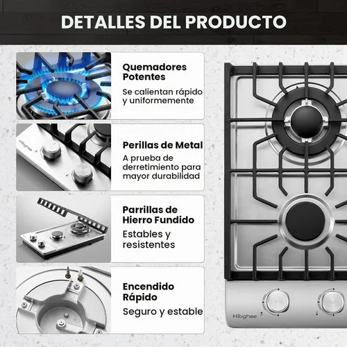 Vista 4 de Estufa de gas integrada de 12 pulgadas para caravanas, cocina al aire libre