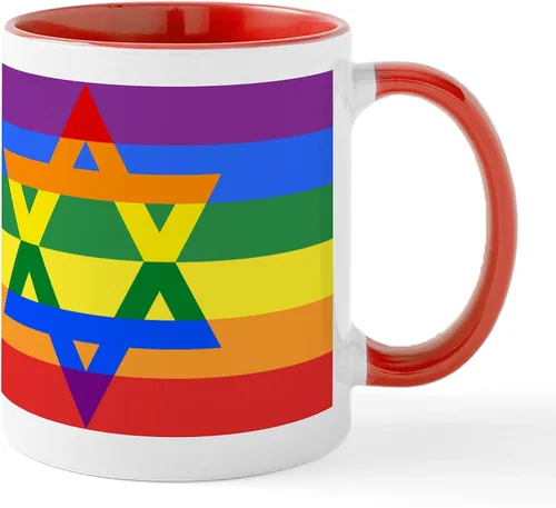 Vista 16 de CafePress STAR OF DAVID - Taza de café de cerámica (11.0 fl oz)