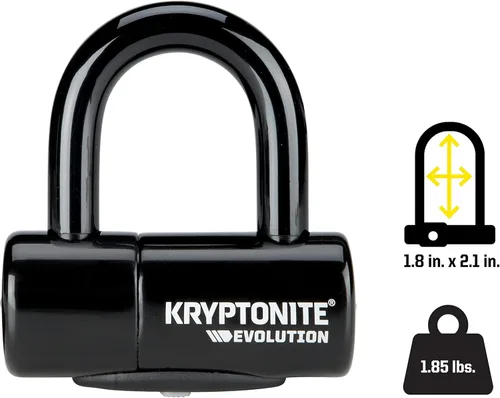 Vista 4 de Kryptonite Evolution series-4 14 mm bloqueo de disco de bicicleta Bike-U-Lock