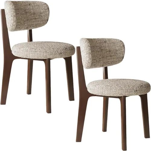 Vista 51 de YVYKFZD Solid Wood Dining Chairs, Armless Dining Room Chair Set, Upholstered Kitchen Chairs, Living Room Chair with Removable Fabric Seat Cushion
