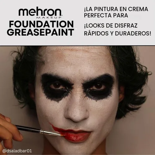 Vista 4 de Mehron Greasepaint- Base de maquillaje(1.25 onzas), Blanco