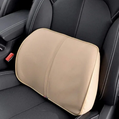 Vista 2 de Almohada de apoyo lumbar para asiento de automóvil, almohada para el cuello, reposacabezas y espalda, almohadilla de espuma viscoelástica suave