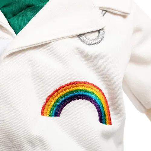 Vista 8 de HollyHOME Oso de Peluche Doctor Oso de Peluche en Batas y Bata Blanca Regalos para Médicos Estudiantes y Niños 16 Pulgadas, Crema