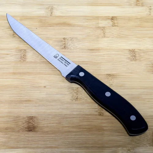 Vista 4 de Chef Craft Select Cuchillo deshuesador, hoja de 6 pulgadas de 11 pulgadas de largo, acero inoxidable/negro