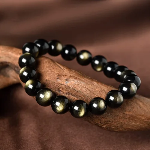 Vista 6 de Triple Protection Bracelet Natural Tiger's Eye Hematite Agate Stone Bracelet for Men Women Crystal Jewelry Healing Bracelets Bring Luck and