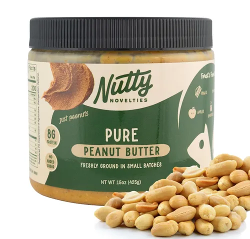 Vista 12 de Nutty Novelties Mantequilla de maní picante con miel de habanero - Alta en proteínas, baja en azúcar, mantequilla de maní saludable - Maní