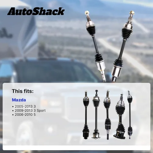 Vista 2 de AutoShack Eje CV delantero derecho Reemplazo para Mazda 3 2005-2013 2006-2010 Mazda 5 1-PC