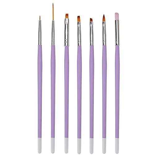 Vista 2 de 7 bolígrafos acrílicos de uñas de gel UV para pintura + 2 paquetes de diamantes de imitación de cristal holográfico AB para manicura, decoración