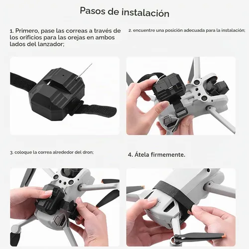 Vista 6 de Sistema Airdrop compatible con DJI Mini 4 Pro/Mini 3/Mini 3 Pro/Mini 2/Mini SE Drone Payload Dropper Release Dropper System Delivery Transport