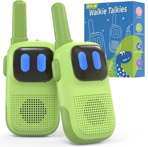 Vista 13 de Holiky Juguetes para Niños y Niñas de 5-7 Años, Walkie Talkies para Niños Alcance de 1000 Pies 2 Canales Radio de 2 Vías Juguete Regalos de Navidad