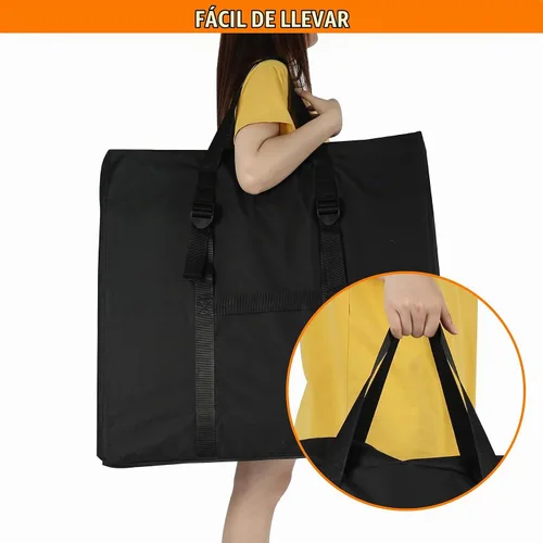 Vista 6 de REDCAMP Bolsa de almacenamiento plegable para mesa, negro, 66.04cmD x 12.7cmde ancho x 60.96