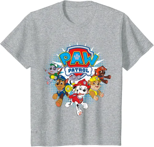 Vista 8 de Camisetas de Nickelodeon de Paw Patrol Team para hombres y mujeres