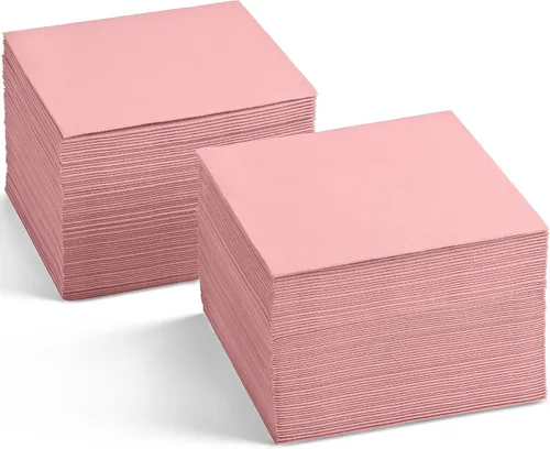 Vista 16 de Servilletas de cóctel desechables con tacto de lino, paquete de 200 servilletas de papel AMETHYST de 5 x 5 pulgadas para bar, restaurante