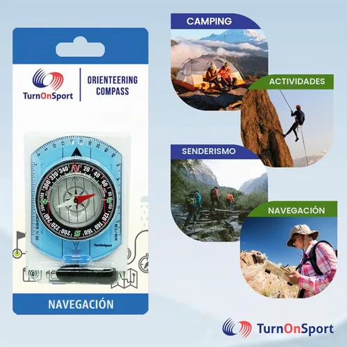 Vista 7 de Brújula de orientación - Brújula de senderismo para mochileros - Brújula de exploración avanzada para campamento y navegación - Brújula Boy Scout