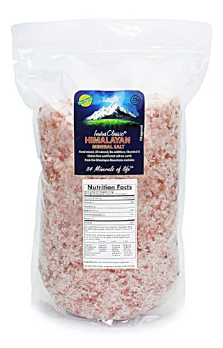 Vista 2 de IndusClassic Kosher Pure Natural Sin procesar Himalaya Comestible Rosa Cocinar Grano Grueso 3~0.236 in