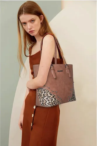 Vista 2 de Montana West Juego de bolso de 3 piezas con estampado de leopardo para mujer