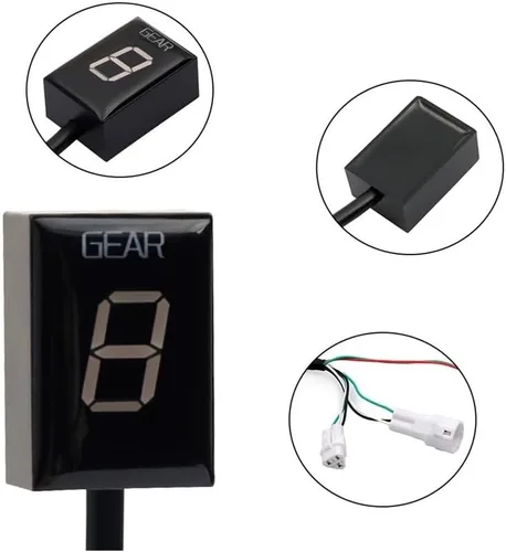 Vista 4 de Digital Motorcycle Gear Display Motorcycle Gear Indicator Speed Display Meter for FZ6 FZ1 FZ1N FZ 6 FZ 1 1N FZ1S FZ8 FZ16 FZ 8 FZ 16 TDM900 TDM 900