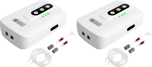 Vista 9 de AquaMiracle Bomba de aire portátil de acuario alimentada por batería de litio para pecera, aireador recargable por USB para pesca al aire libre