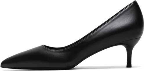 Vista 3 de Eldof Zapatos de tacón de gatito para mujer con punta puntiaguda, tacones bajos, zapatos cómodos de 2.6 pulgadas para vestido, fiesta, oficina