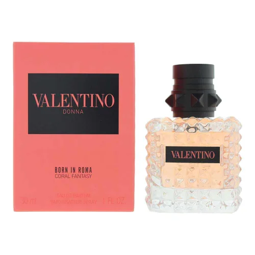 Vista 5 de Valentino Donna Born In Roma INTENSE MINI Perfume para mujer en tamaño de viaje de 6 ml / 0.2 Fl Oz