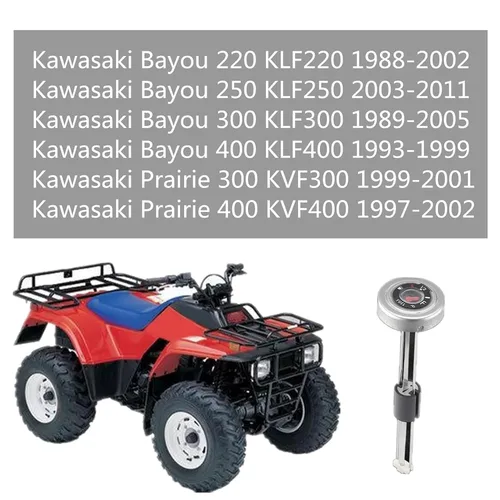 Vista 6 de NLQR Medidor de tapa de gas combustible para reemplazar 52005-1121 52005-0735 52005-1086 compatible con Kawasaki Bayou 220 250 300 400 Prairie 300