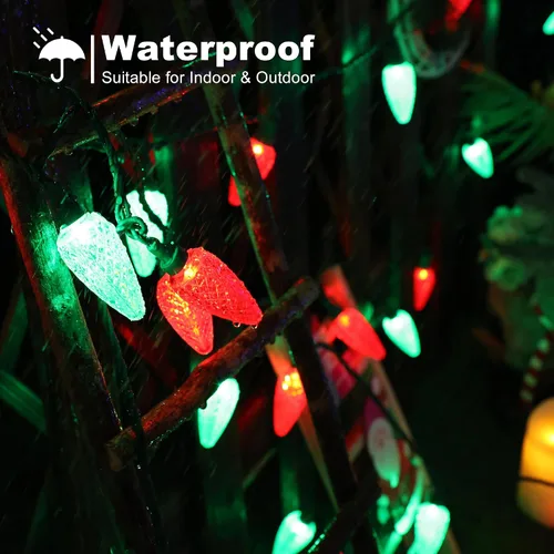 Vista 5 de Brizled - Luces de Navidad C9 para decoraciones navideñas al aire libre
