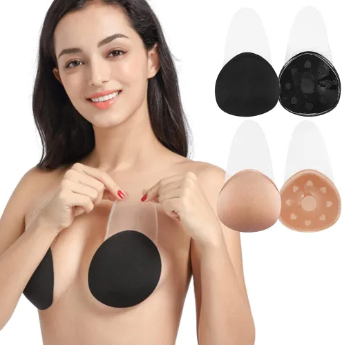 Vista 2 de NTSWZYS 2 Pairs Sticky Bra Push up AdhesiveBra Backless Silicone Bra for Breast Lift