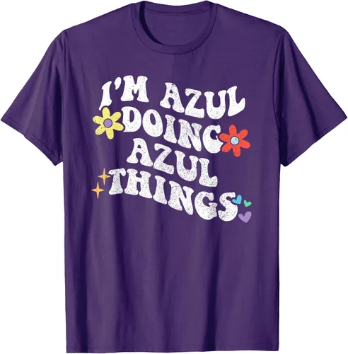Vista 62 de Retro Groovy Im AZUL Doing AZUL Things - Camiseta divertida para el día de la madre, Negro