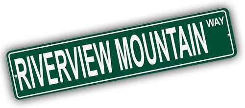 Vista 118 de Ohio Mountains Pick Your Mountain Compatible/repuesto para Acme Hill United States Mountain aluminio metal metal metal estilo letrero de calle