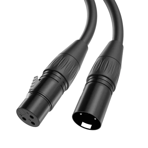 Vista 9 de Cable de micrófono XLR macho a hembra de 5 pies (cobre sin oxígeno)