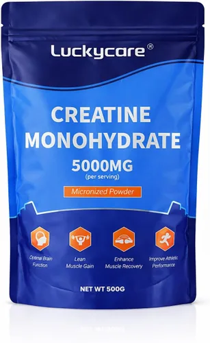 Vista 7 de Monohidrato de creatina en polvo, polvo de creatina micronizada, sin sabor, puro y sin gluten, 0.18 oz (5000 mg) por porción, 5.1 lbs (5 libras)