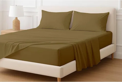 Vista 14 de Sábanas extra profundas, sábanas de algodón, 100% algodón, sábana bajera de bolsillo extra profundo de 22 pulgadas con elástico en todo el contorno