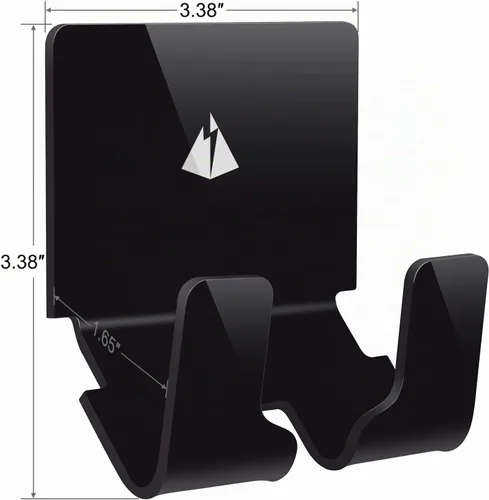 Vista 2 de Soporte de pared adhesivo para teléfonos inteligentes iPhone Montura para batería externa de pared (Negro)