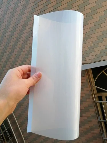 Vista 2 de BANLTRE 12 hojas de lámina de Mylar de 7.5 mil, 12 x 12 pulgadas, lámina de PET translúcida lechosa en blanco para hacer plantillas para máquinas