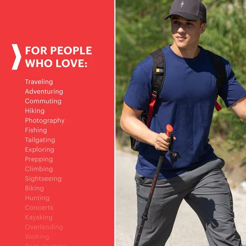 Vista 3 de SCOTTeVEST Action Adventure - Pantalones de viaje para hombre, 17 bolsillos ocultos, ropa exterior transpirable repelente al agua para jugar al golf
