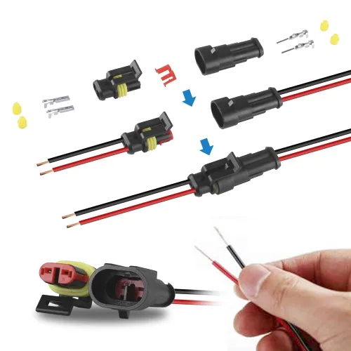 Vista 4 de MUYI - Conector de terminal de serie de cable impermeable de 1.5mm (Conector de 1-4 pines (384 piezas))