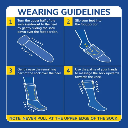 Vista 6 de Dr. Scholl's Men's Athletic & Work Compression Over the Calf Socks - 1 & 3 Pair Packs - Fatigue Relief