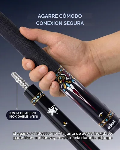 Vista 4 de CRICAL CXD Series Carbon Fiber Pool Cue, Low Deflection