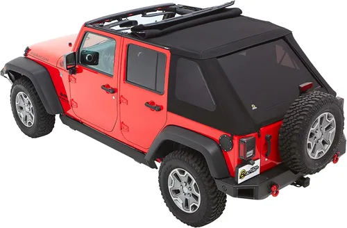 Vista 6 de Bestop 56853-35 - Toldo Trektop Black Diamond para Jeep Wrangler JK Unlimited de 4 puertas 2007-2018