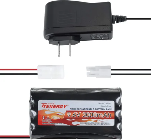 Vista 7 de Batería potente para coches, barcos, robots, 9.6 V 2000 mAh NiMH, de Tenergy