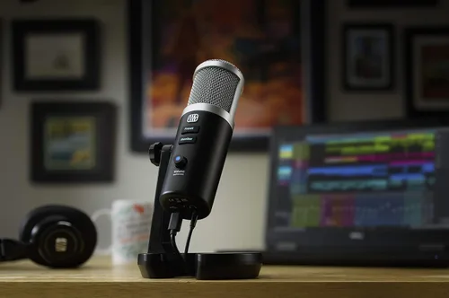 Vista 3 de PreSonus Revelator USB - Micrófono de condensador para podcast, transmisión en vivo, con efectos de voz incorporados más mezclador de bucle