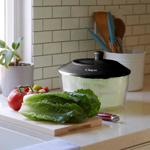 Vista 5 de Ozeri Molinillo de ensalada Fresca hecho en Italia y tazón para servir, sin BPA
