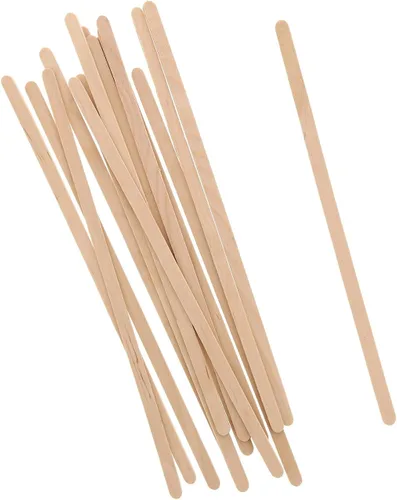 Vista 3 de Royal Agitadores de café de madera de 7.5 pulgadas, caja de 5000