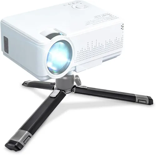 Vista 2 de Trípode extensible, mango de video portátil, palo para selfie, Vlog de viaje, pequeño trípode para teléfono, trípode de escritorio, para proyector